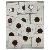 (15) Pennies, 1920-1929.  P, D & S