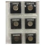 (6) Buffalo Nickels, 1917-1919