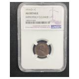 1914-D Penny, AU Details