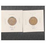 (2) 1922 Pennies.  1 D and 1 "No D"
