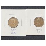1909-S and 1909 Pennies