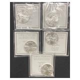 (5) Silver Eagles
