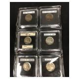(6) Buffalo Nickels, 1913 Type 1 & 2