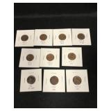 (10) 1915-1919 Pennies- P, D & S