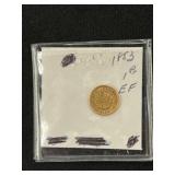 1853 $1 Gold Piece