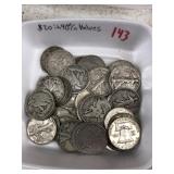 $20.00 in 90% Silver Halves