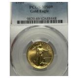 1988 $10 Gold Eagle MS69 PCGS