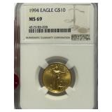1994 $10 Gold Eagle MS69 NGC
