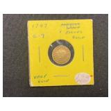 1747 Gold 1 Escudo Coin