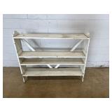 Homemade Open Wooden Vtg. Painted Bookshelf