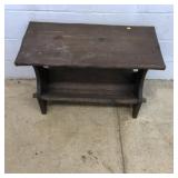 Mortised Side Table Magazine Rack
