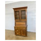 Victorian Bookcase Fall Front Desk