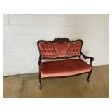 Upholstered Parlor Settee