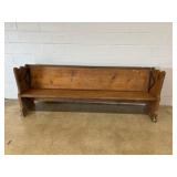 Vtg. Railroad Station Bench