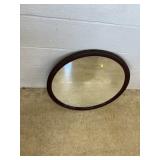 Mahogany Vtg. Circular Hanging Mirror