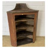 Hanging Antique Corner Cupboard