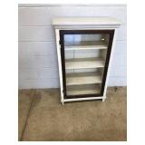 Wooden Bookshelf w/ Glass Door