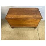 Vtg. Softwood Dovetail Blanket Chest