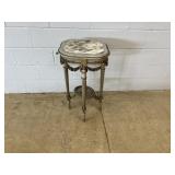 Vtg. Marble Top Parlor Stand