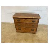 Vtg. 3-drawer Oak Dresser