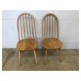 (2) Modern Spindle Back Side Chairs