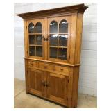Antique 2 PC. Corner Cupboard