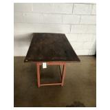 Vtg. Table w/ Stretcher Base