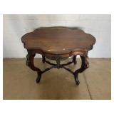 Walnut Victorian Shaped Top Parlor Table