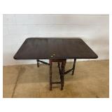 Mahogany Drop Leaf Gate Leg Table
