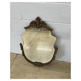 Vtg. Decorative Etched Mirror