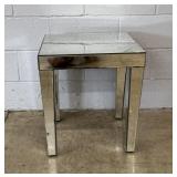 Mirrored Top and Side End Table