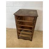 7-drawer Oak Music Cabinet