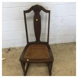 Cane Seat Mahogany Rocking Chair