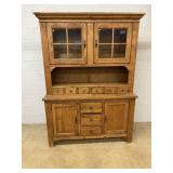 Modern Oak 2 Pc. Hutch