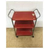 Vtg. 3-tier Metal Serving Cart