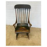Antique Spindle Back Rocking Chair