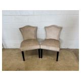 (2) Upholstered Modern Side Chairs
