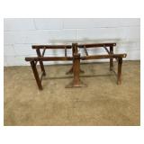 Antique Wooden Folding Wash Tub Base