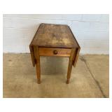 Antique Drop Leaf 1-drawer Table