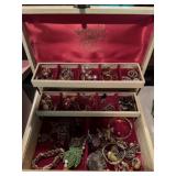 Jewelry Box w/ Costume Jewelry