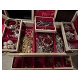 Jewelry Box w/ Costume Jewelry