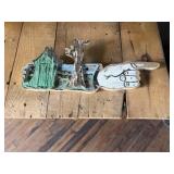 Vtg. Hand Painted Outhouse Sign