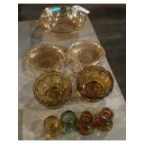 Amber & Carnival Glassware