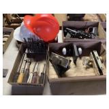 (4) Boxes of Door Hardware, Soldering Guns, Drill