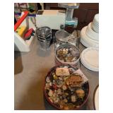 Vtg. Buttons & Food Processor