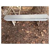 Vtg. Wooden Painted Bench