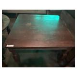 Vtg. Square Oak Extension Table