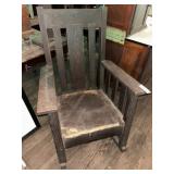 Vtg. Arts & Crafts Rocking Chair