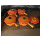 4 Pc. of French Enameled Cast Iron