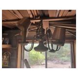Vtg. 5-arm Tin Chandelier